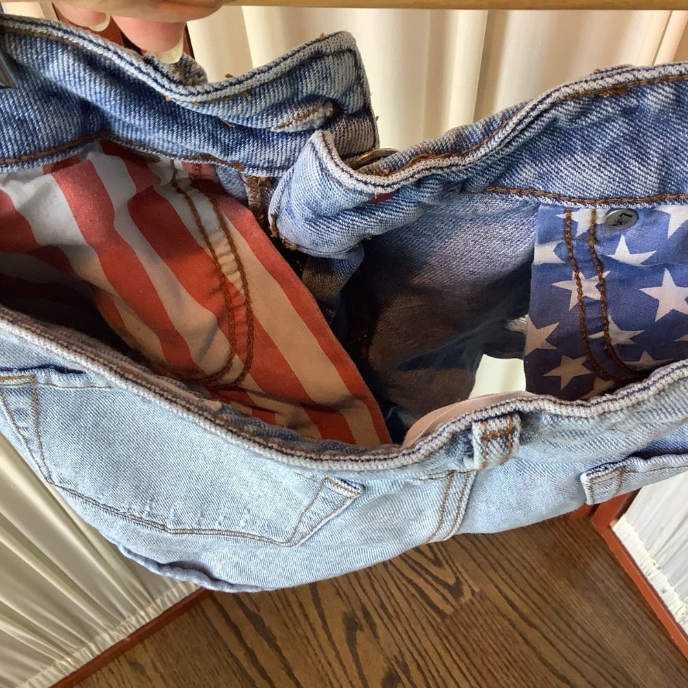 Bullhead Denim Jeans Shorts Distressed Cuffed Flag Pockets Size 5 - Picture 6 of 7